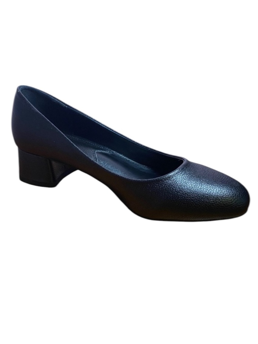 Halston Black Heels Almond Toe Block Heel Style Dejavu Pumps Women’s Size 7.5